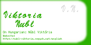 viktoria nubl business card