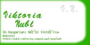 viktoria nubl business card